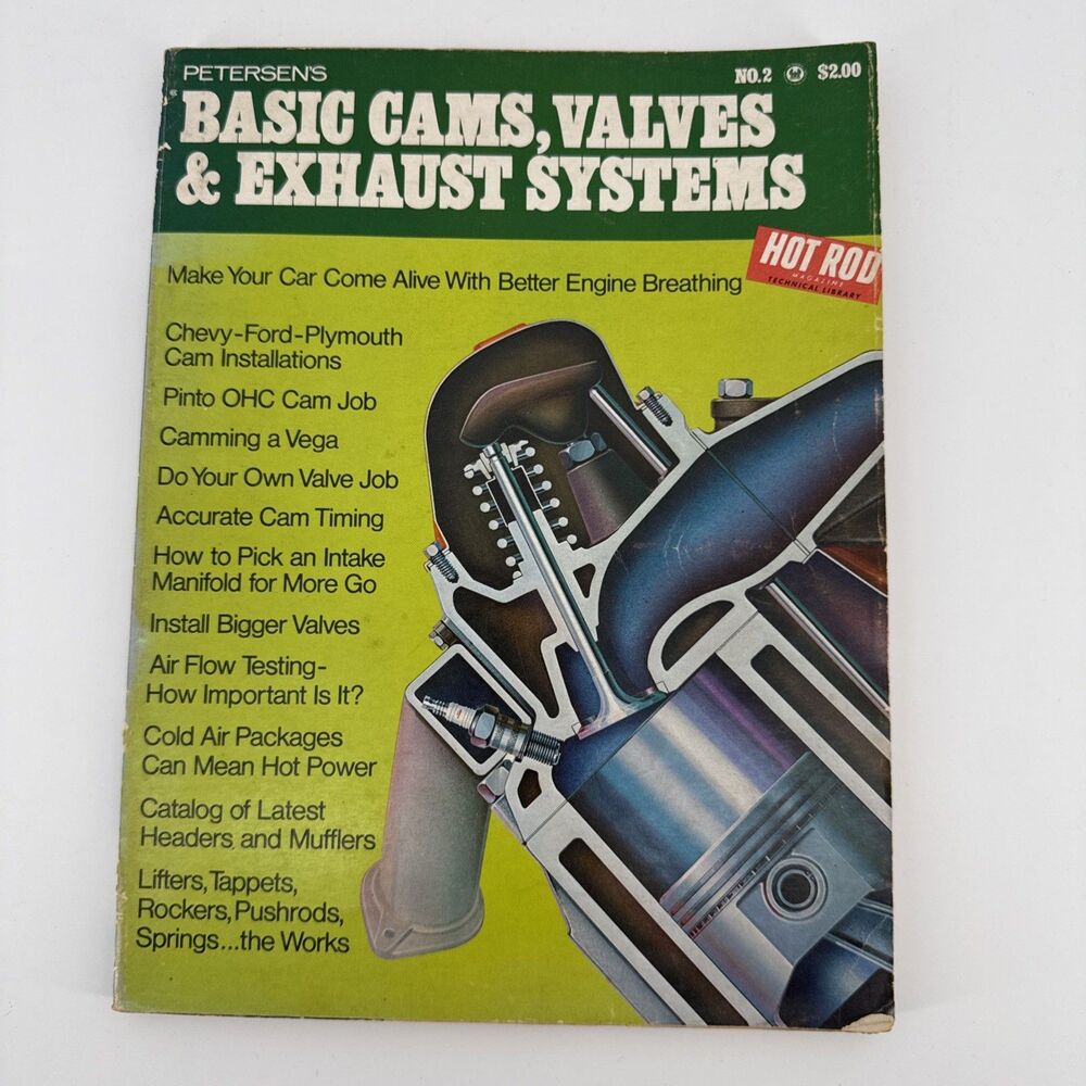 Petersen's Basic Cams Valves & Exhaust Systems No.2   Vintage Automotive Book